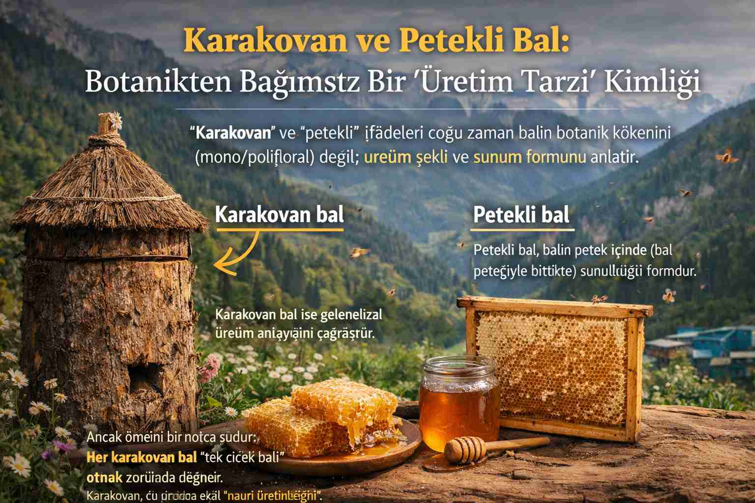 Karakovan ve Petekli Bal Neyi İfade Eder? Üretim Tarzına Dayalı Bir Bakış