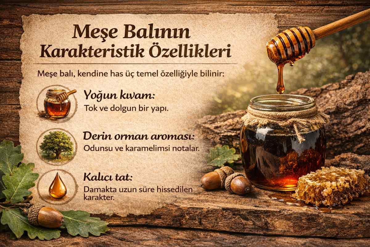 Meşe Balının İmza Lezzeti: Yoğun Kıvam, Derin Orman Aroması, Kalıcı Tat