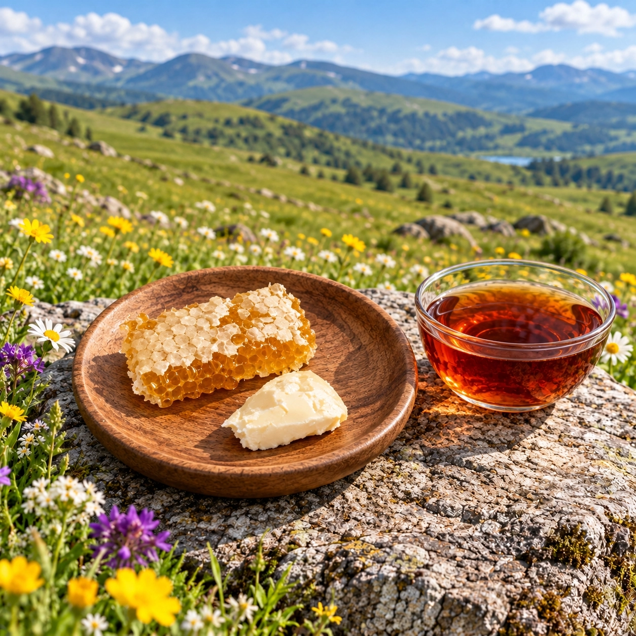 Ardahan Karakovan Petekli Çiçek Balı  1200 g