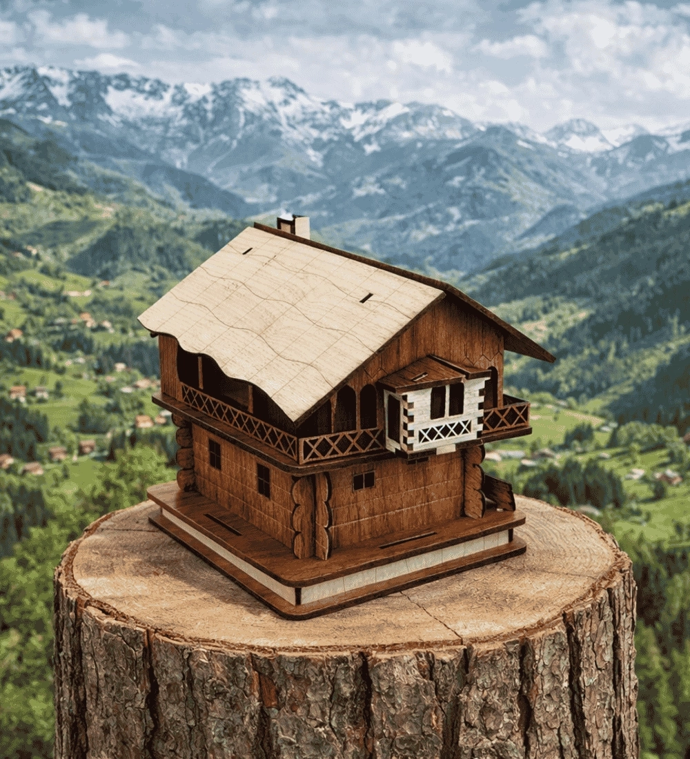 Artvin Şavşat Minyatür Ahşap Köy Evi