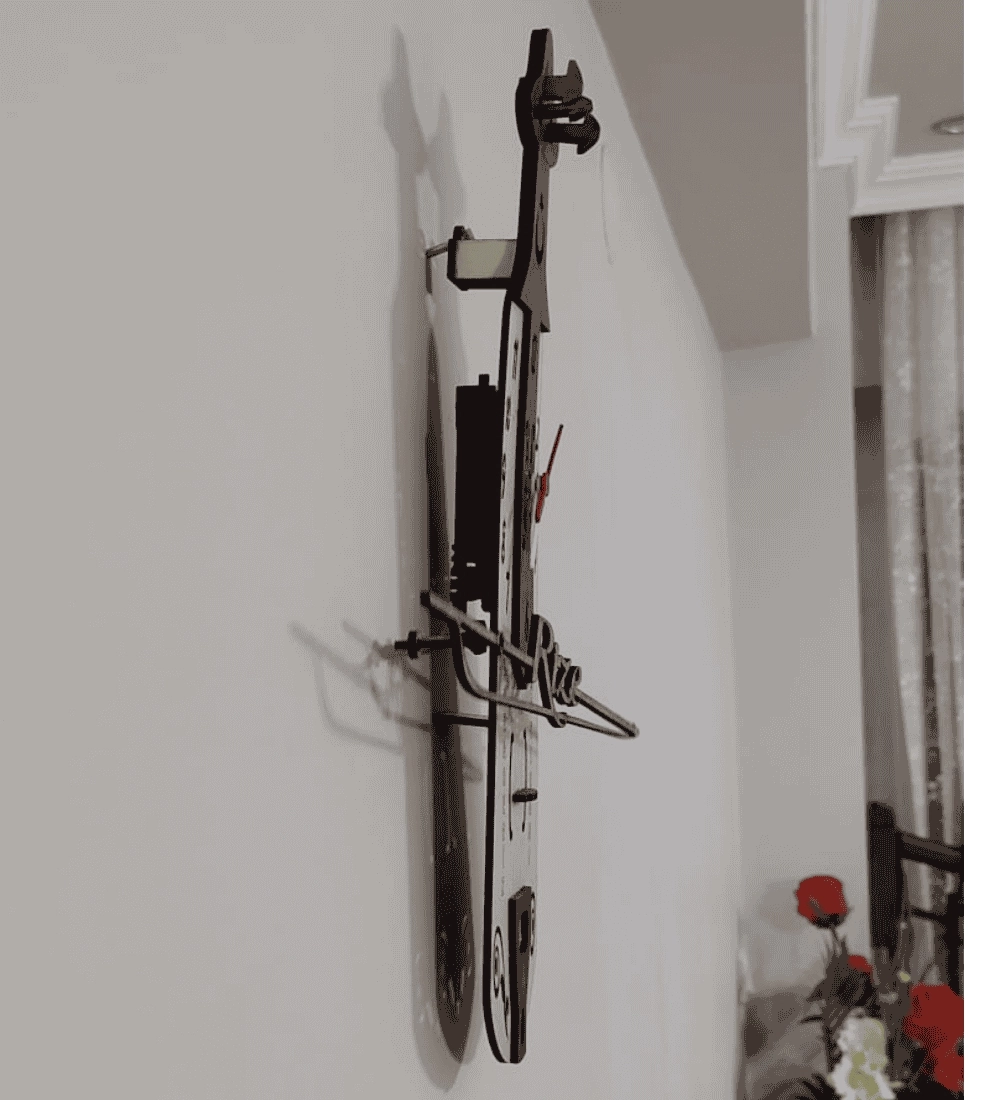 Dekoratif Kemençe Ahşap Duvar Saati 