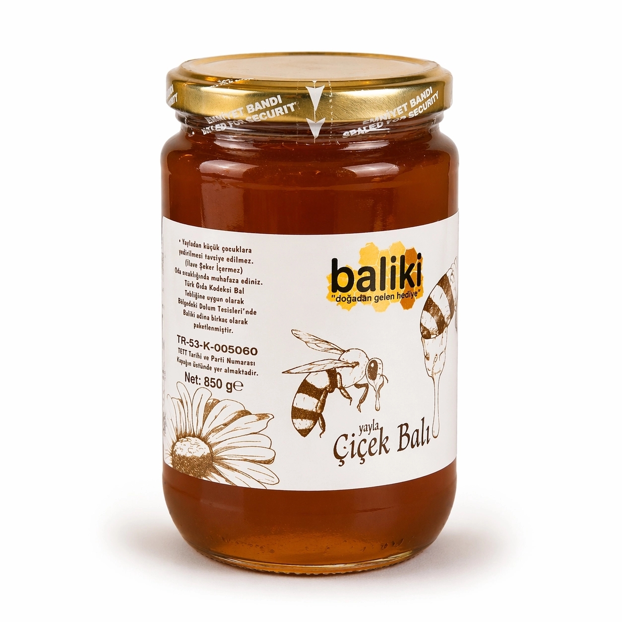 %100 Doğal Çiçek Balı 850 g | Analiz Raporlu 