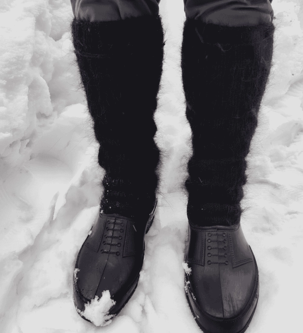 El Örmesi %100 Keçi Kılı Avcı Çorabı | Diz Altı Hemşin Çorabı 