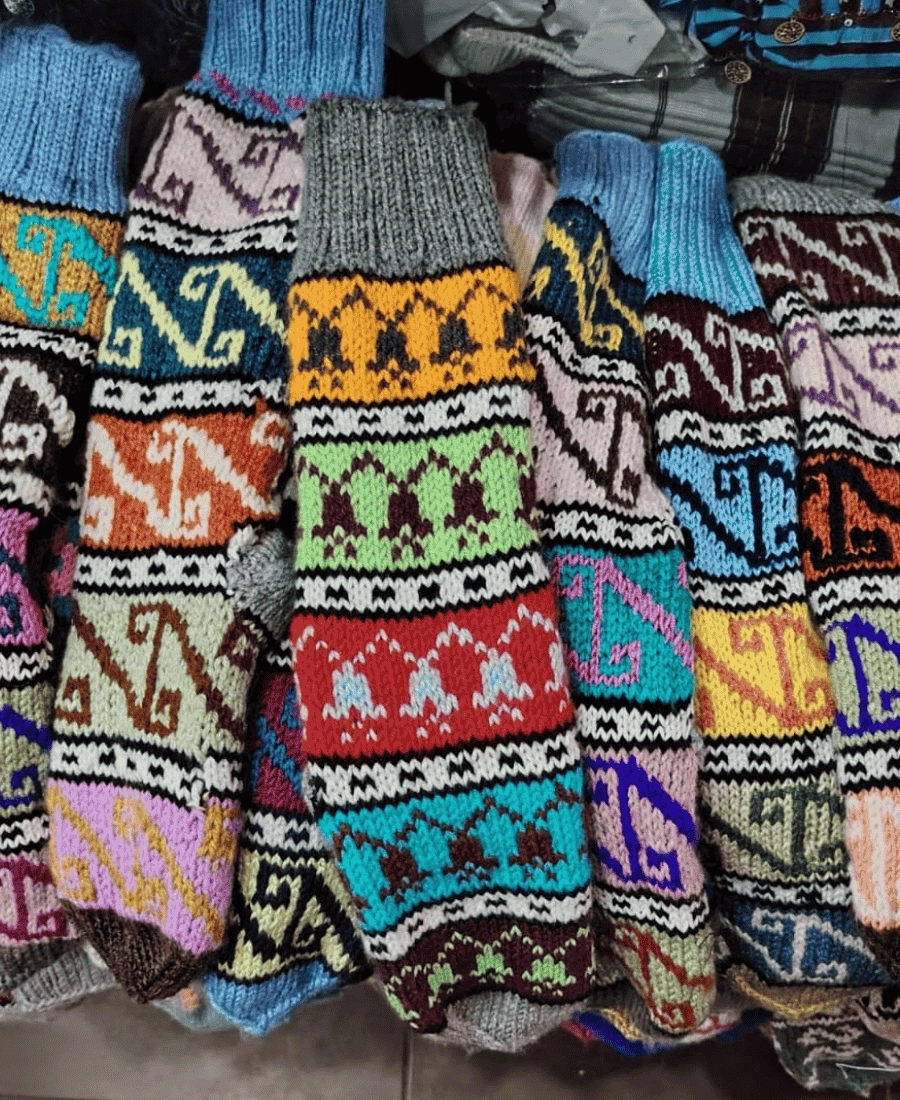 Yöresel Doğal Yün Çorap  (Bir Çift 