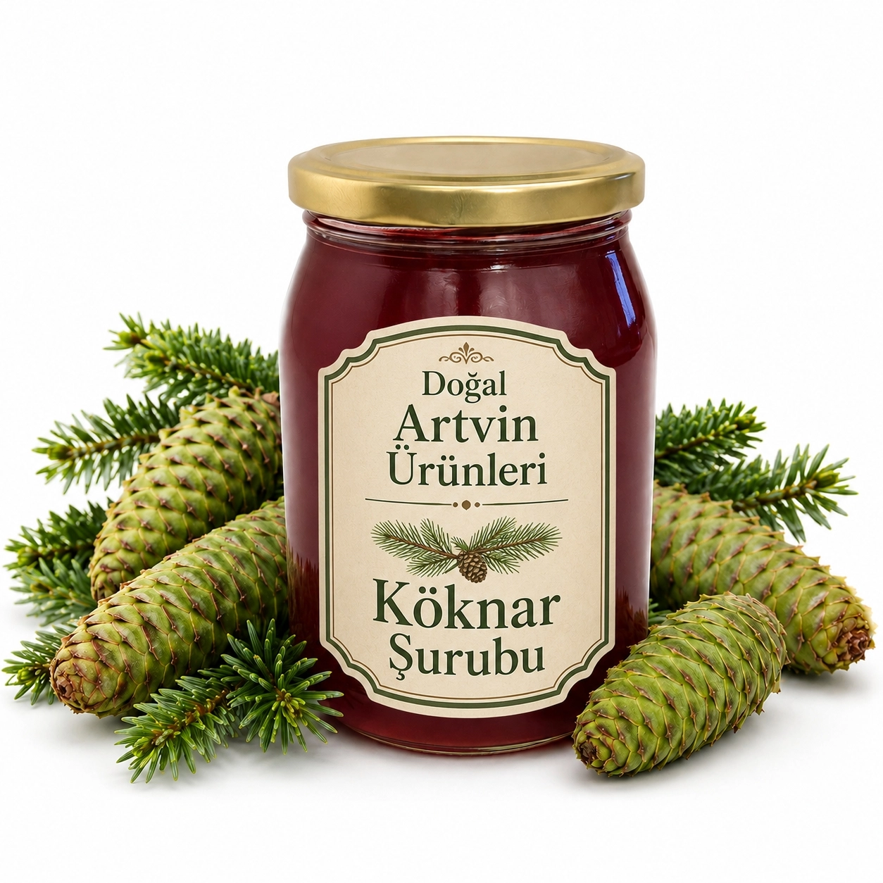 Kozalak Şurubu 400 g | Artvin Ormanlarından Ladin, Köknar ve Çam Kozalak Şurubu