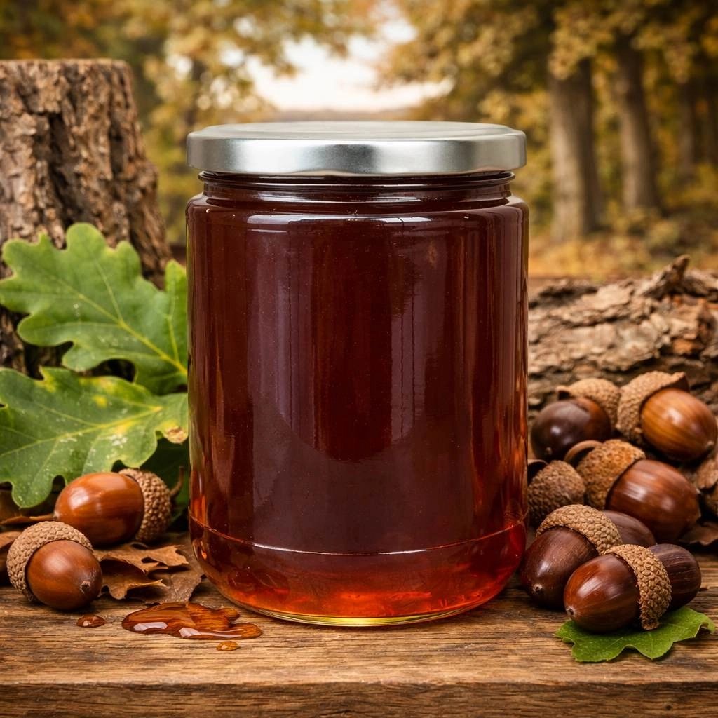 Doğal Meşe Balı 500 g | Yoğun Aroma Ham Salgı Balı