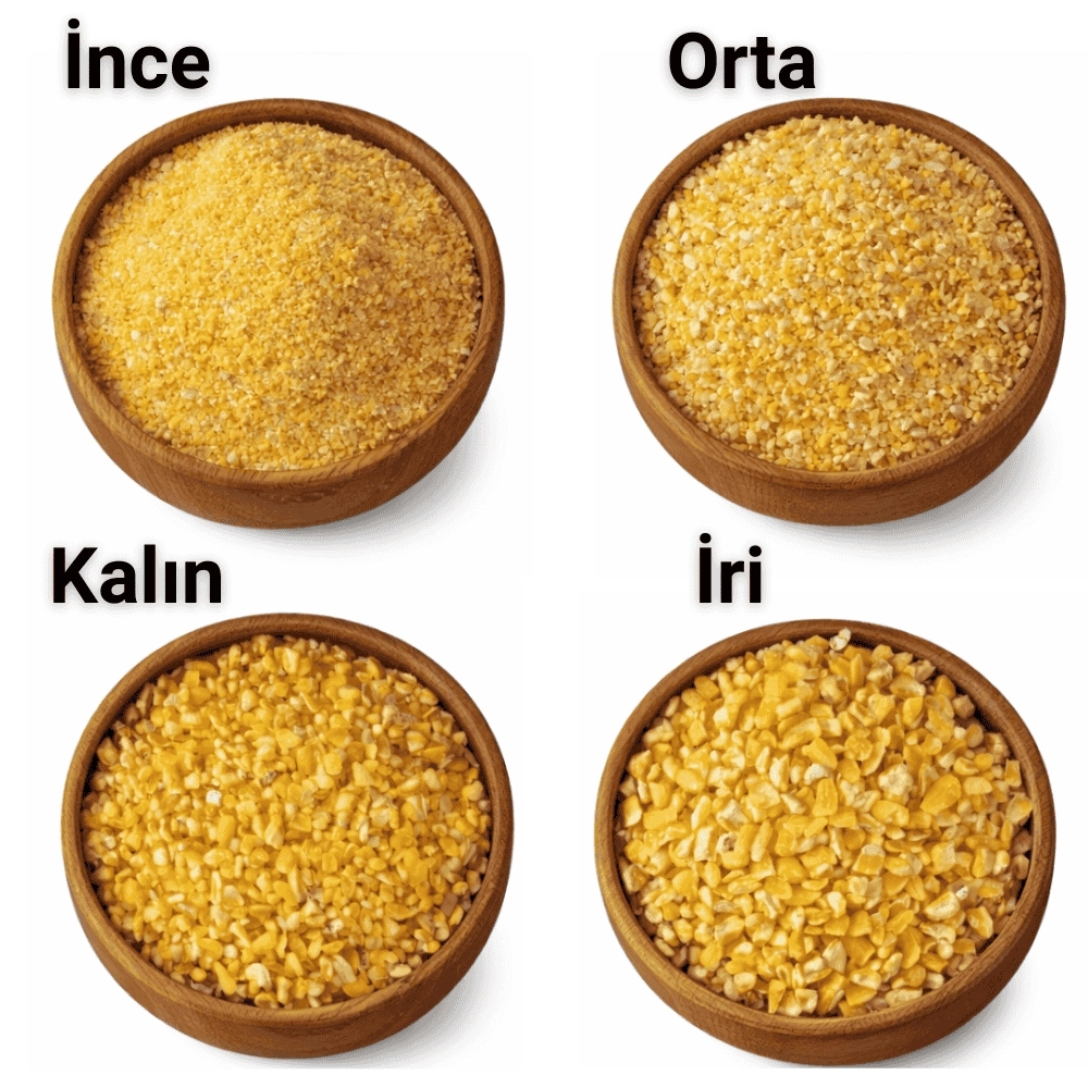 Mısır Yarması (Korkoti) 1 KG | Kalın, Orta ve İnce Boy Mısır Kırması