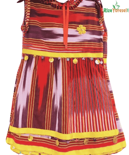 Rize Bezi Kız Çocuk Keşan Elbise Jile  (0-3 Yaş)