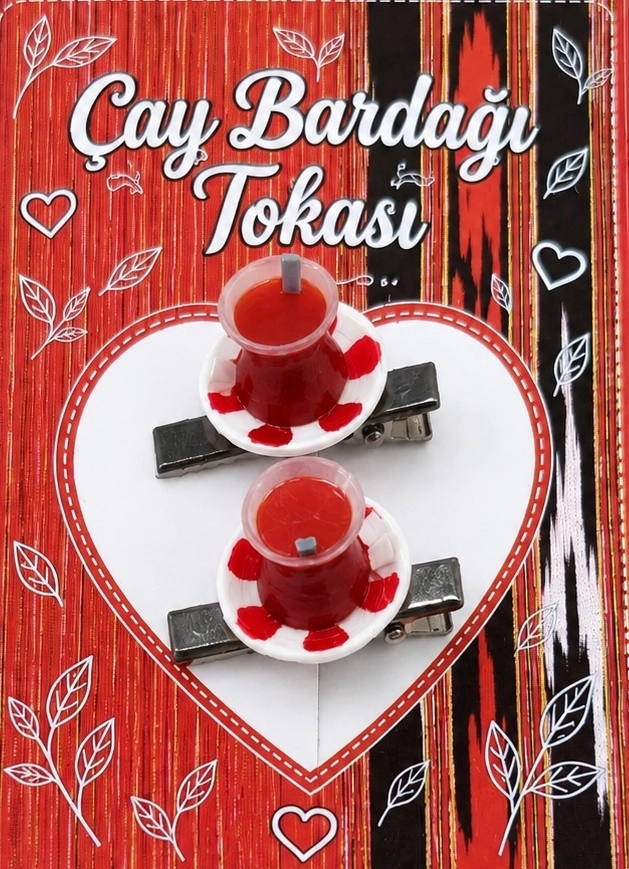 Çay Bardağı Saç Tokası 2’li | Çocuklar İçin Aksesuar Toka