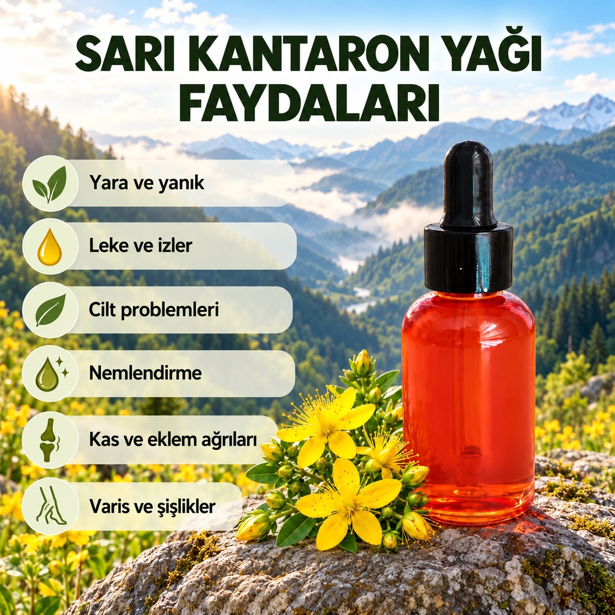 Kantaron Yağı (40 cc)  | Artvin Dağlarından