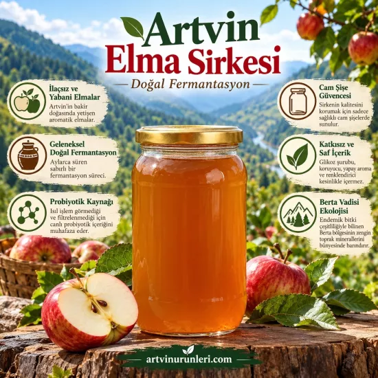 Artvin’den %100 Doğal Elma Sirkesi 