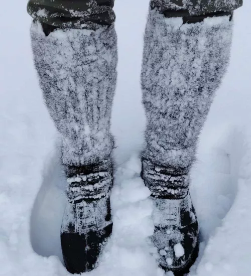 %100 Keçi Kılı Avcı Çorabı | Diz Altı Hemşin Çorabı 