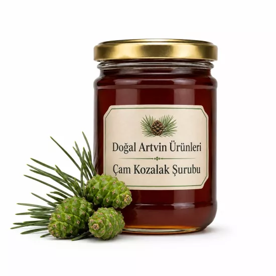 Artvin Ormanlarından Ladin, Köknar ve Çam Kozalak Şurubu