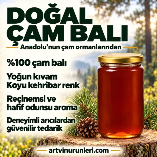 Doğal Çam Balı, Yoğun Aromalı 