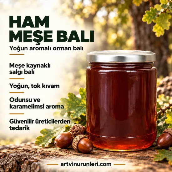 Doğal Meşe Balı | Yoğun Aroma Ham Salgı Balı