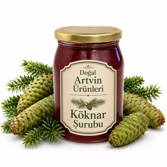 Artvin Ormanlarından Ladin, Köknar ve Çam Kozalak Şurubu