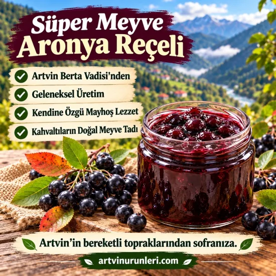  Ev Yapımı Artvin Aronya Reçeli  Marmelat