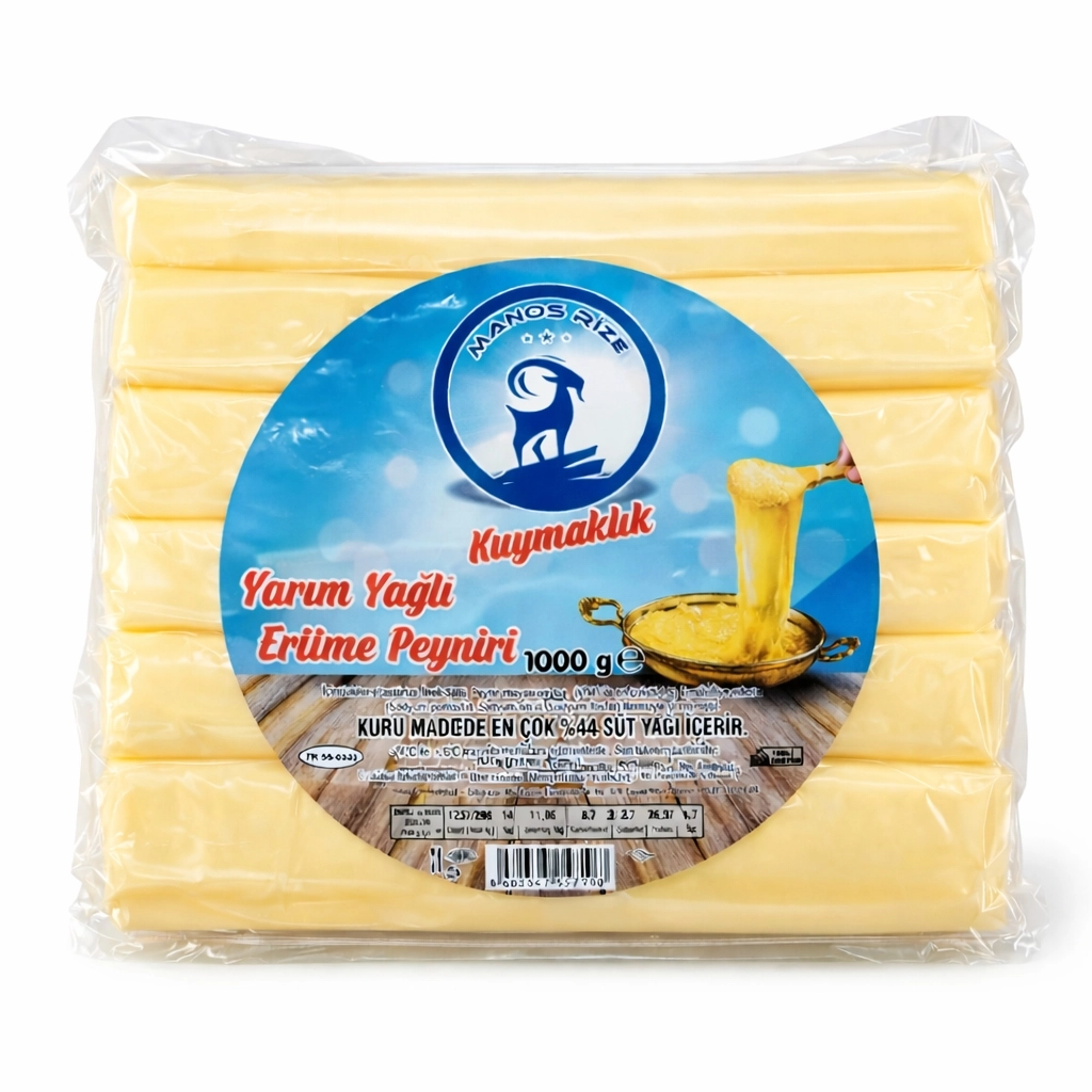 Telli Muhlama Peyniri 1 Kg | Kuymaklık Yarım Yağlı Kolot Peyniri