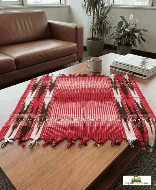 Keşan Dokuma Fiskos Masa Örtüsü (90×90 cm)