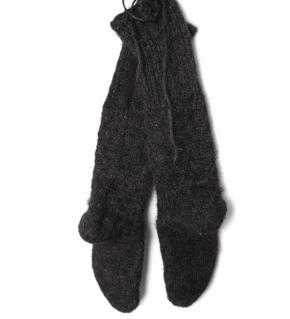 El Örmesi %100 Keçi Kılı Avcı Çorabı | Diz Altı Hemşin Çorabı 