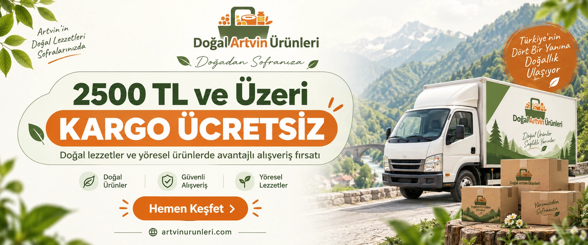 Artvin ücretsiz kargo